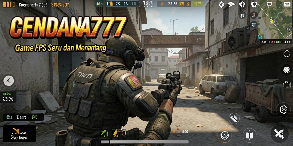 Tangkapan layar gameplay CENDANA777 dengan aksi menembak yang mendebarkan.