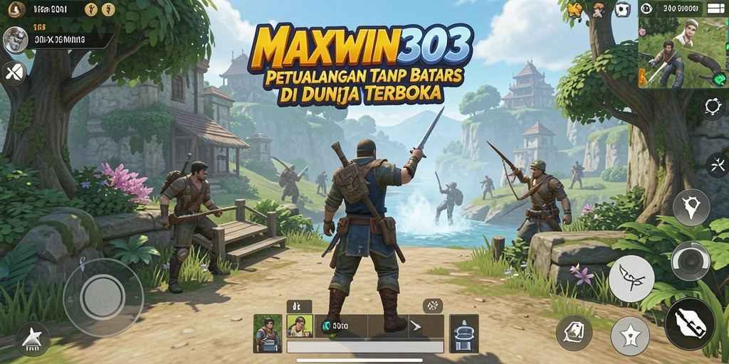 Tampilan gameplay <strong>MAXWIN303</strong> dengan eksplorasi yang mendalam di dunia terbuka.
