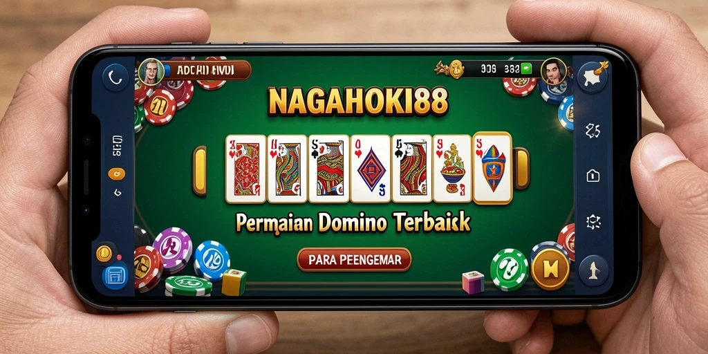 Tampilan gameplay menarik dalam permainan Domino NAGAHOKI88.