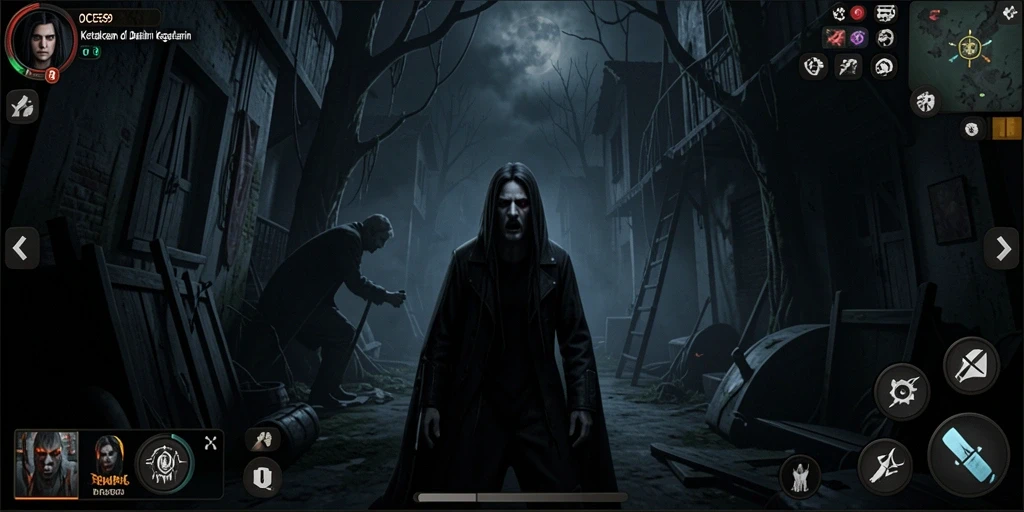 Tangkapan layar menampilkan ketegangan gameplay OCE69 yang menyeramkan.